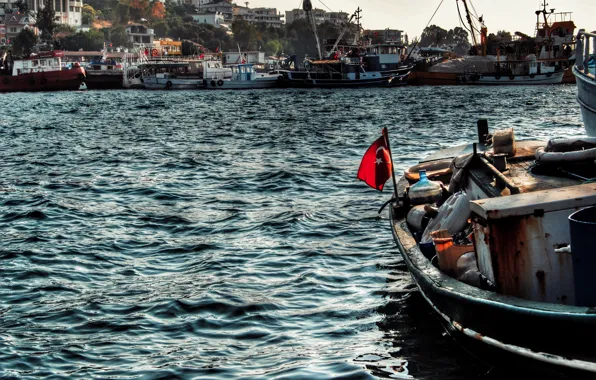 Картинка sea, Landscapes, turkey, boat, bodrum