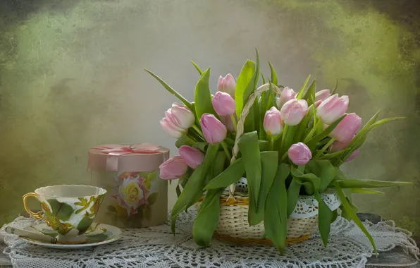 Картинка цветы, тюльпаны, натюрморт