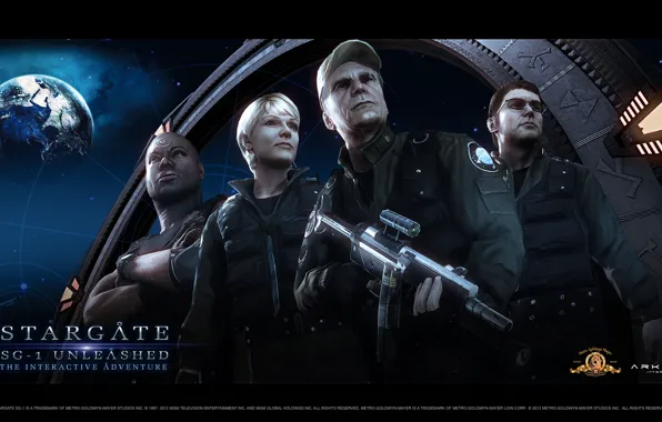 Картинка Звёздные врата, Chappa'ai, Arkalis Interactive, Stargate SG-1 Unleashed, Аманда Тэппинг (Саманта Картер), Кристофер Джадж (Тил'к), …