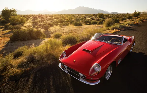 Картинка Ferrari, феррари, калифорния, Spyder, California, 1958, 250 GT, Passo Lungo, fari coperti