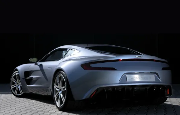 Картинка авто, Aston Martin, суперкар, вид сзади, One-77