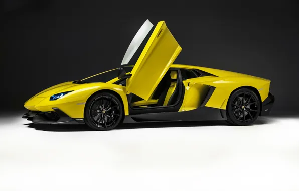 Картинка фон, Lamborghini, двери, автомобиль, LP700-4, Aventador, 50 Anniversario Edition