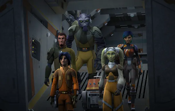 Картинка герои, animated series, Звездные войны: Повстанцы, Star Wars: Rebels