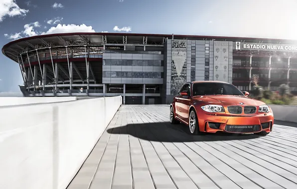 Картинка оранжевый, бмв, BMW, orange, 1 серия