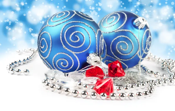 Картинка свет, украшения, lights, ожерелье, бриллианты, Новый год, new year, боке, bokeh, Merry Christmas, decoration, Счастливого …