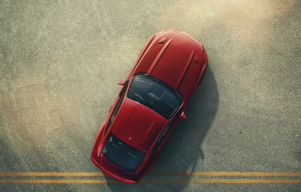 Картинка красный, Mustang, Ford, мустанг, red, мускул кар, форд, muscle car