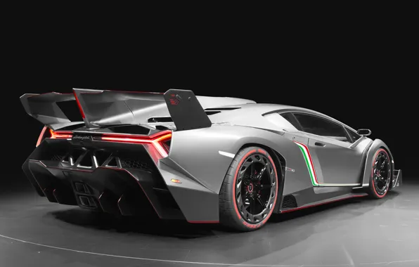 Картинка Lamborghini, мощь, суперкар, эксклюзив, задок, ламборгини, 2013, Veneno, венено, юбилейный