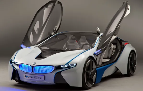 Картинка Concept, бмв, BMW, концепт, прототип, Vision, передок, EfficientDunamics