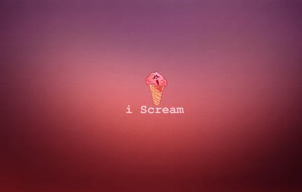 Картинка мороженое, рожок, крик, scream