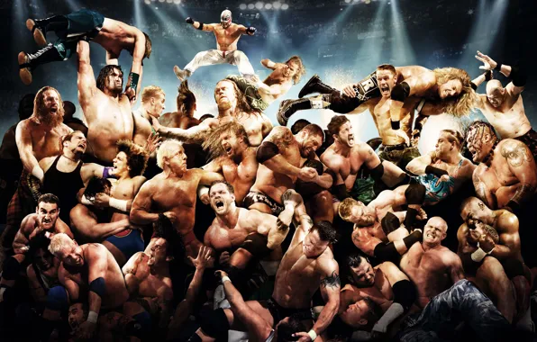 Картинка Matt Hardy, Rey Mysterio, Umaga, CM Punk, WWE, Jeff Hardy, Kane, The Animal, EDGE, John …