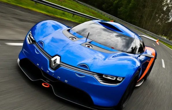 Картинка авто, Concept, концепт, Renault, передок, Alpine, A110-50