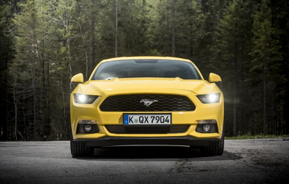 Картинка купе, Mustang, Ford, мустанг, форд, 2015, EU-spec