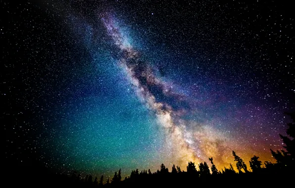 Картинка небо, звезды, ночь, млечный путь