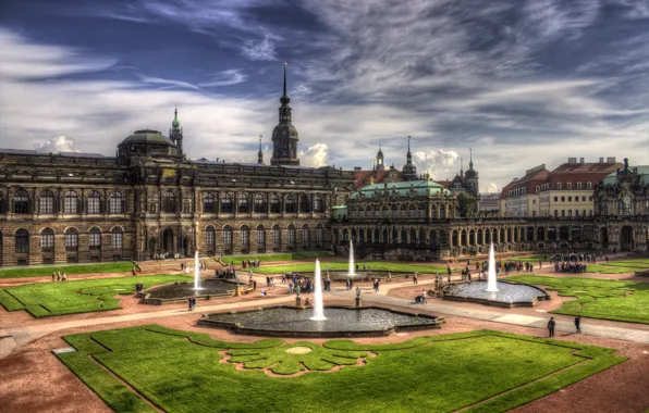 Картинка Германия, Дрезден, Архитектура, Dresden, Deutschland, Architektur, Zwinger, Цвингер