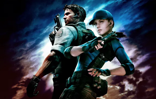 Картинка Jill valentain, Kris Redfild, Capcom., Resident evil