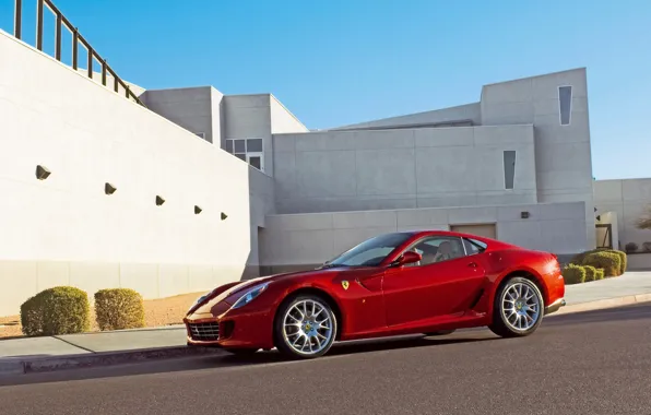 Картинка Ferrari, феррари, красная, GTB, 599