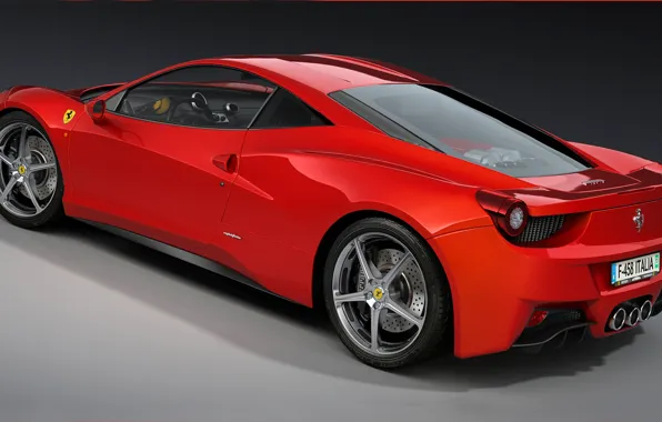 Картинка машина, арт, Ferrari, 458 Italia, dangeruss