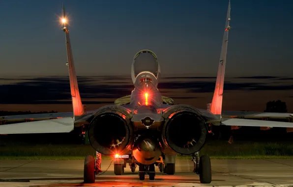 Картинка самолет, истребитель, сопла, МиГ-29