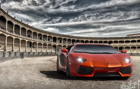 Картинка Lamborghini, Italy, Rome, LP700-4, Aventador, Coliseum