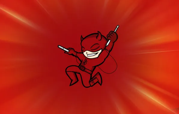 Картинка красный, костюм, Daredevil, Сорвиголова