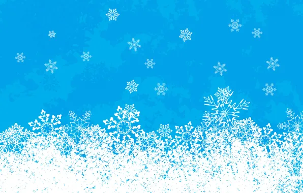 Картинка белый, снежинки, синий, новый год
