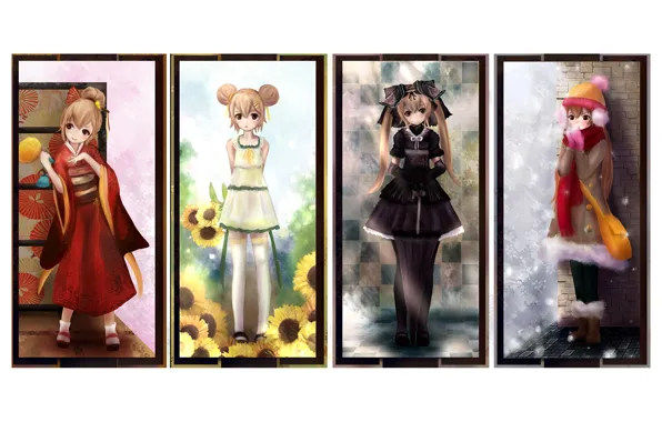 Картинка девушка, anime, art, aisaka taiga, композиция, Toradora