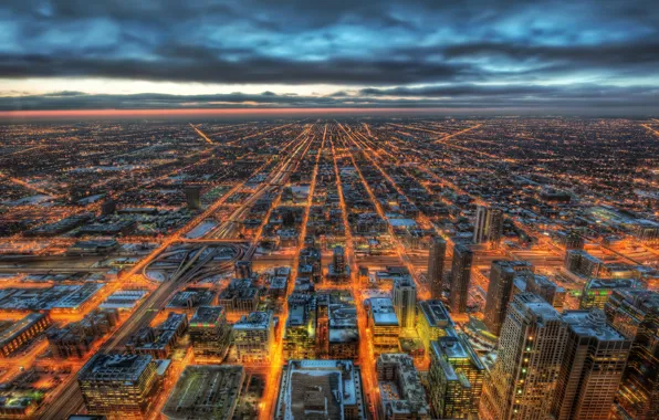 Картинка Чикаго, Иллинойс, Chicago, Illinois, сша, usa, buildings, Midwest, skyscrapers