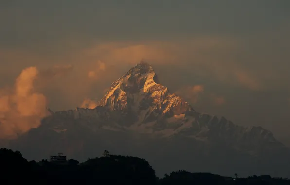 Картинка горы, гора, Гималаи, Непал, горный массив Аннапурна, «Рыбий хвост», Jimmy Walsh Photography, Мачапучаре