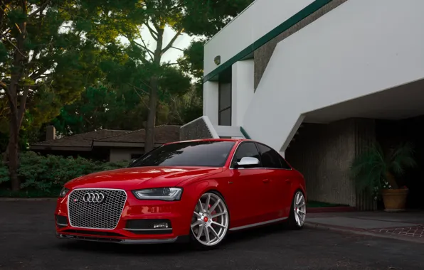 Картинка Audi, red, Vorsteiner, V-FF, 102