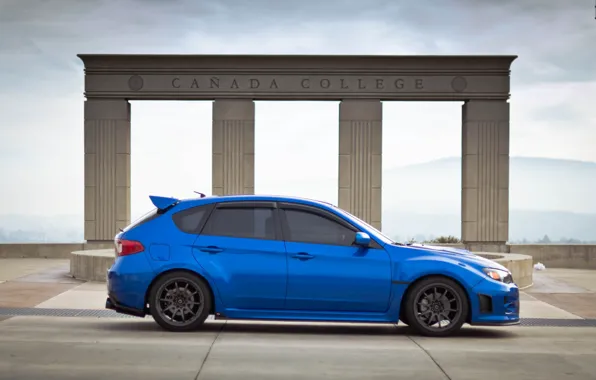 Картинка Subaru, Impreza, профиль, blue, субару, импреза