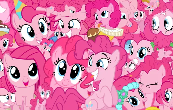 Картинка Розовый, My Little Pony, Пони, Pinkie Pie, Мульфтфильм