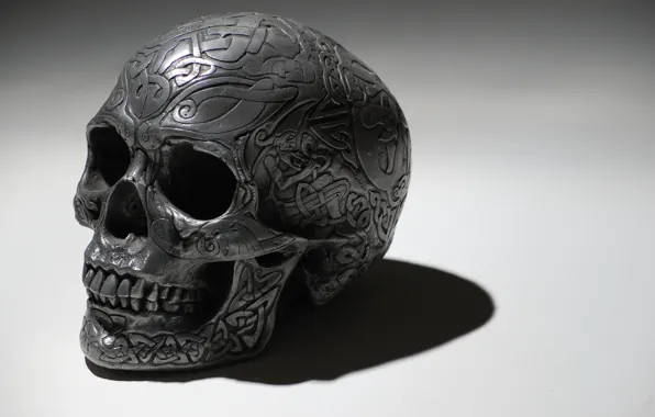 Картинка узор, череп, skull
