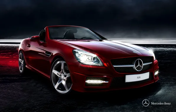 Картинка Mercedes-Benz, кабриолет, мерседес, 2011, SLK, R172