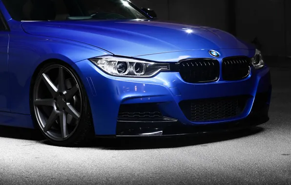 Картинка BMW, диск, blue, 335i, front, F30, Sedan, 3 Series