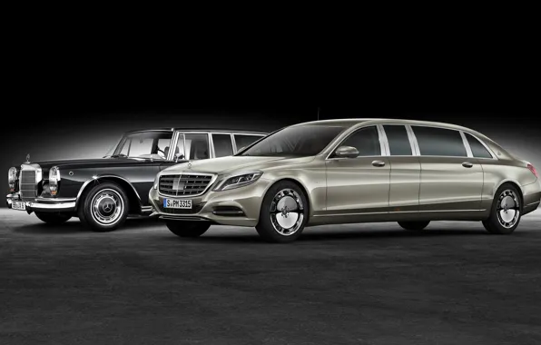 Картинка Mercedes, Maybach, мерседес, майбах, Pullman, 2016, S 600, VV222