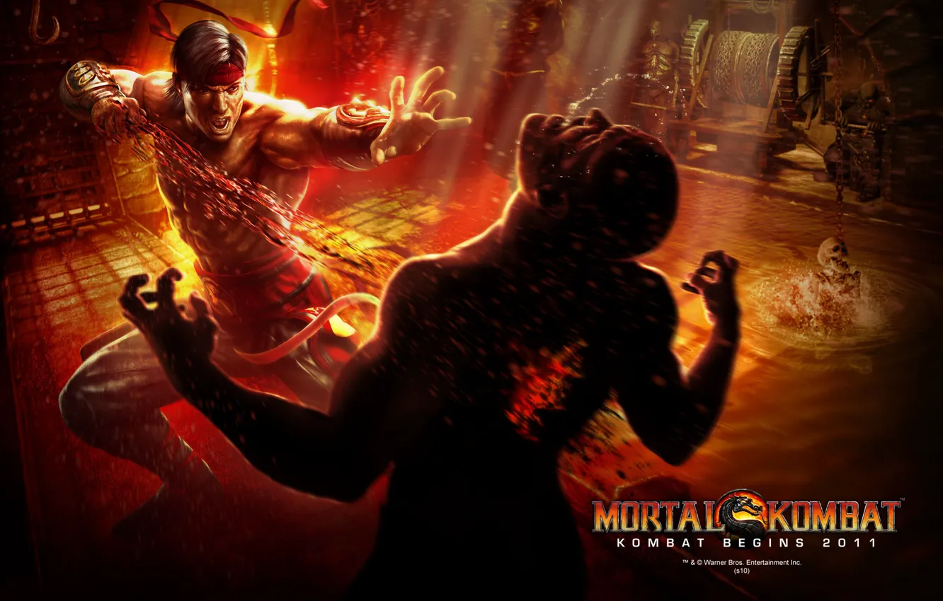 Фото обои арт, Mortal Kombat, Liu Kang