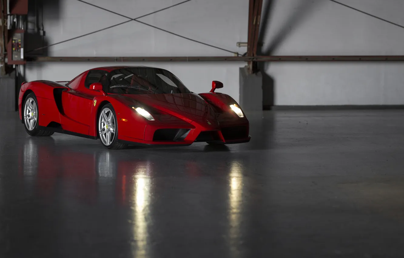 Фото обои Ferrari, Red, Enzo, 2004