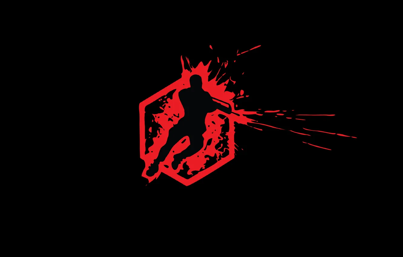 Фото обои кровь, минимализм, лого, Crysis, Wars