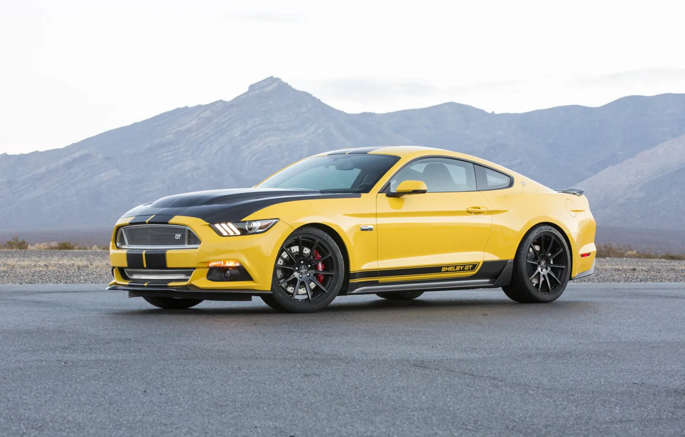 Фото обои Mustang, Ford, Shelby, 2015