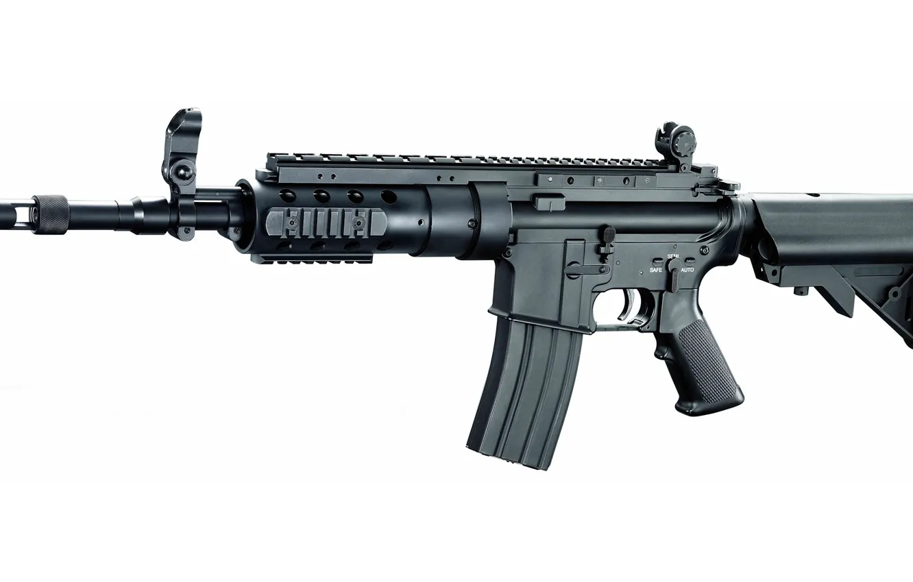 Фото обои gun, weapon, rifle, retractable butt, A&amp;K SPR NOD1, standard model, A&amp;K, SPR NOD1