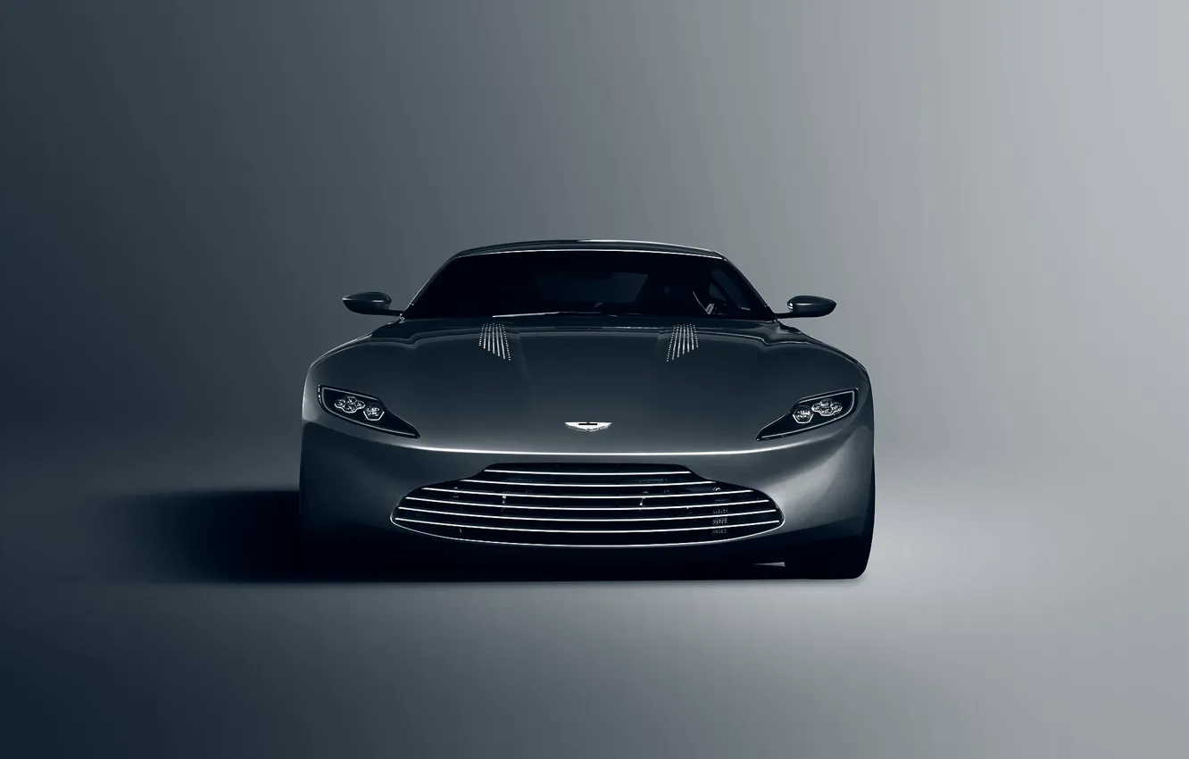 Фото обои Concept, Aston Martin, Front, James Bond, Silver, Unique, DB10