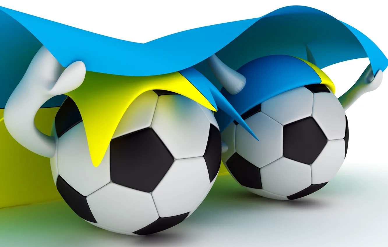 Фото обои футбол, спорт, мяч, флаг, 2012, украина