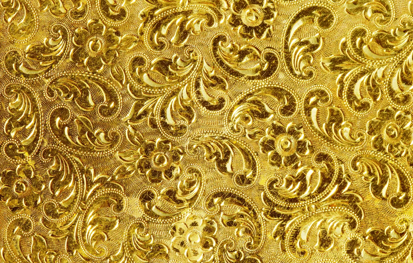 Фото обои фон, золото, узор, текстура, golden, background, pattern