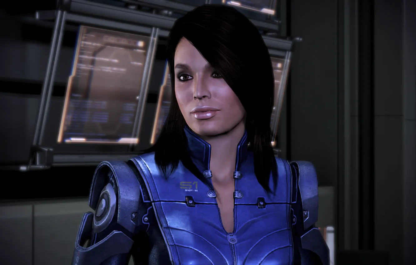 Фото обои Mass Effect, Ashley Williams. 