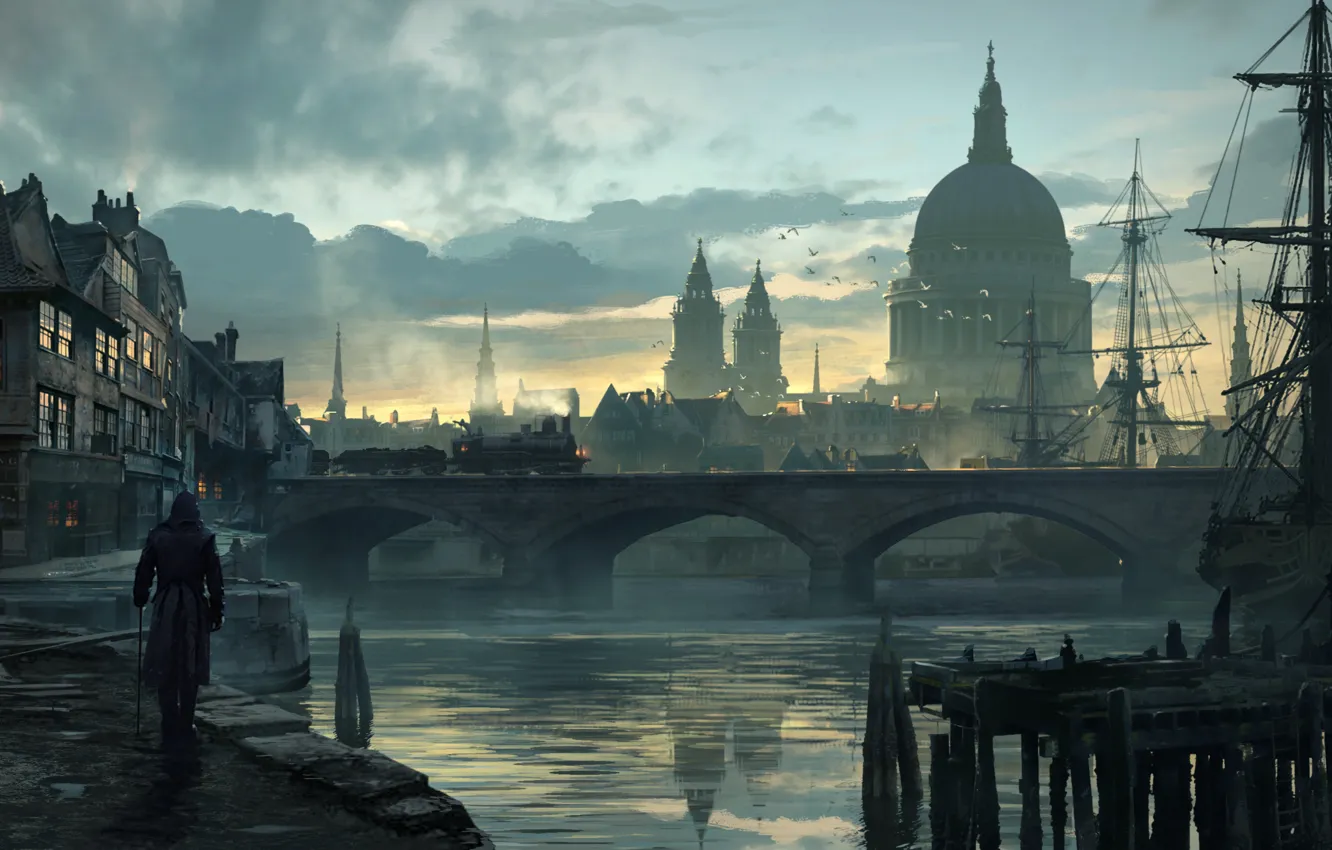 Фото обои Лондон, Assassins Creed, Арт, Синдикат, Syndicate, Ubisoft Quebec, Assassin's Creed: Syndicate, Assassin's Creed: Синдикат
