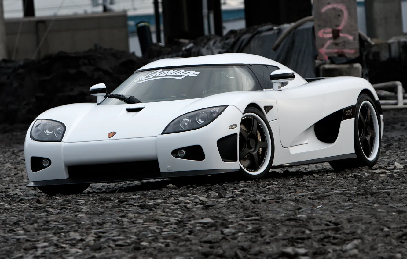 Фото обои Koenigsegg, white, CCX