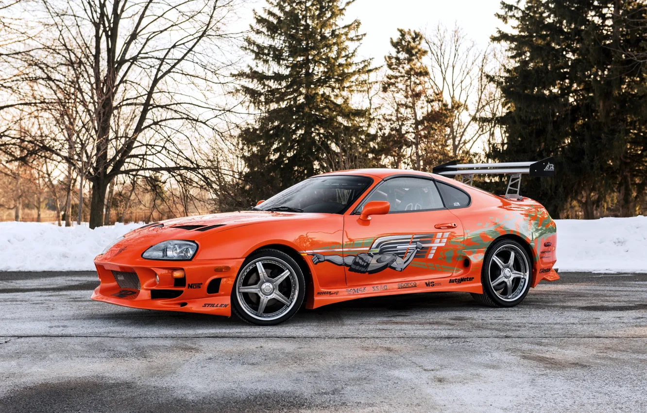 Фото обои Toyota, Supra, тойота, супра, форсаж, The Fast and the Furious, 2001