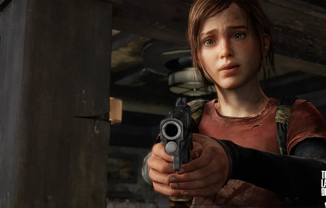 Фото обои девушка, пистолет, оружие, арт, The Last of Us, один из нас