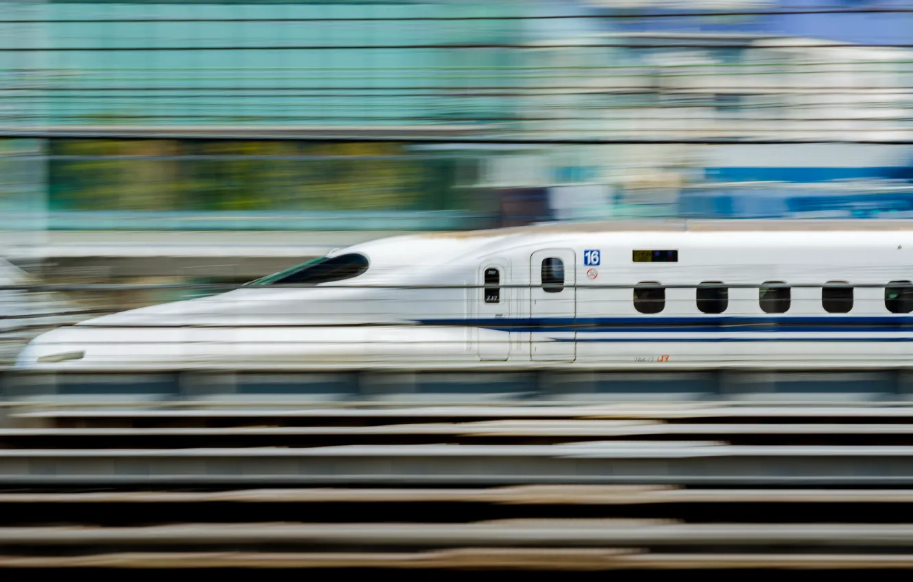 Фото обои движение, поезд, скорость