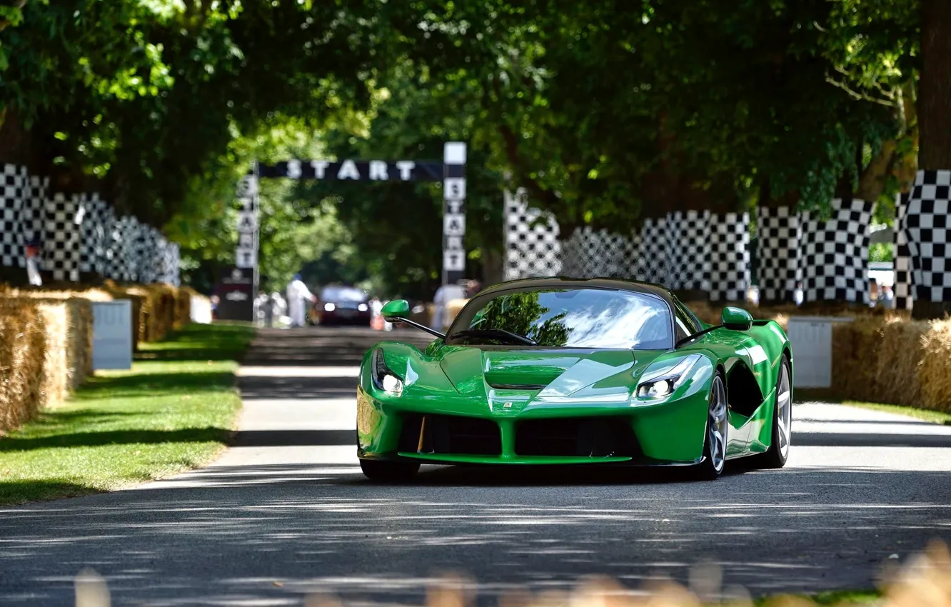 Фото обои green, Ferrari, V12, F70, LaFerrari, Goodwood Festival of Speed